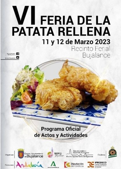 Programa de la VI Feria de la Patata Rellena de #Bujalance
