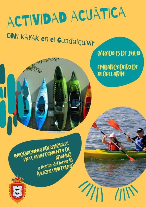 Jornada de kayak en el Guadalquivir