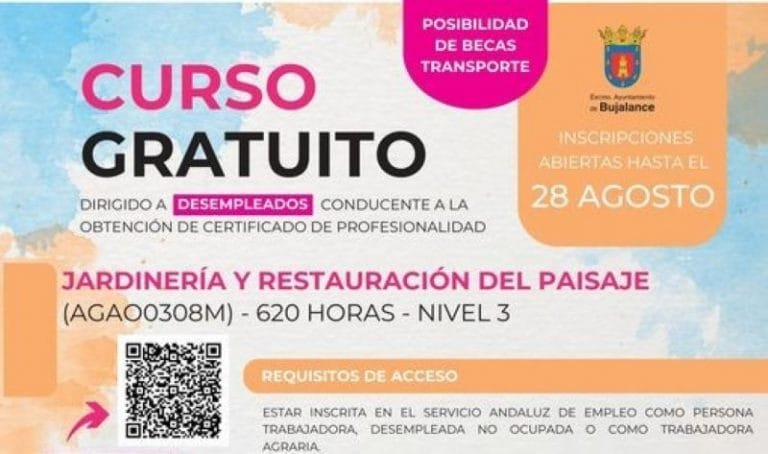 Curso gratuito Jardinería y Restauración del Paisaje