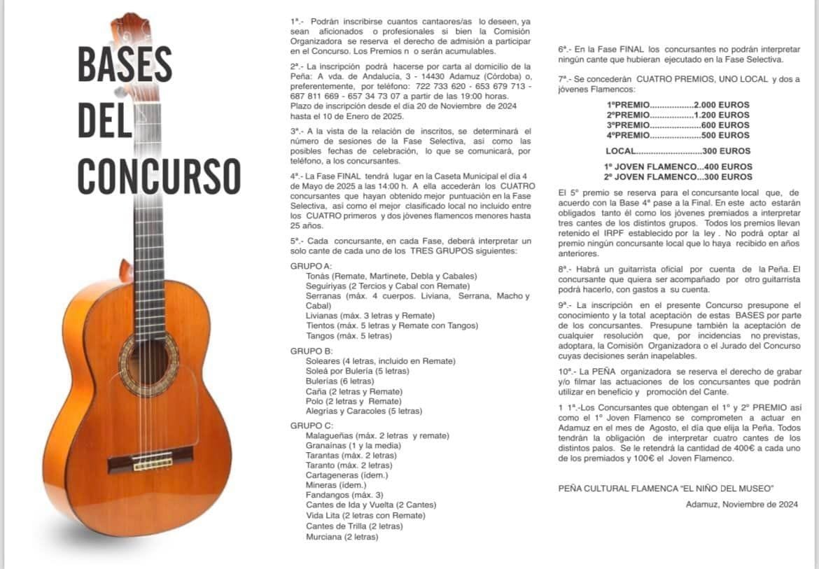 𝙓𝙇 𝘾𝙊𝙉𝘾𝙐𝙍𝙎𝙊 𝘿𝙀 𝘾𝘼𝙉𝙏𝙀 𝟮𝟬𝟮𝟱