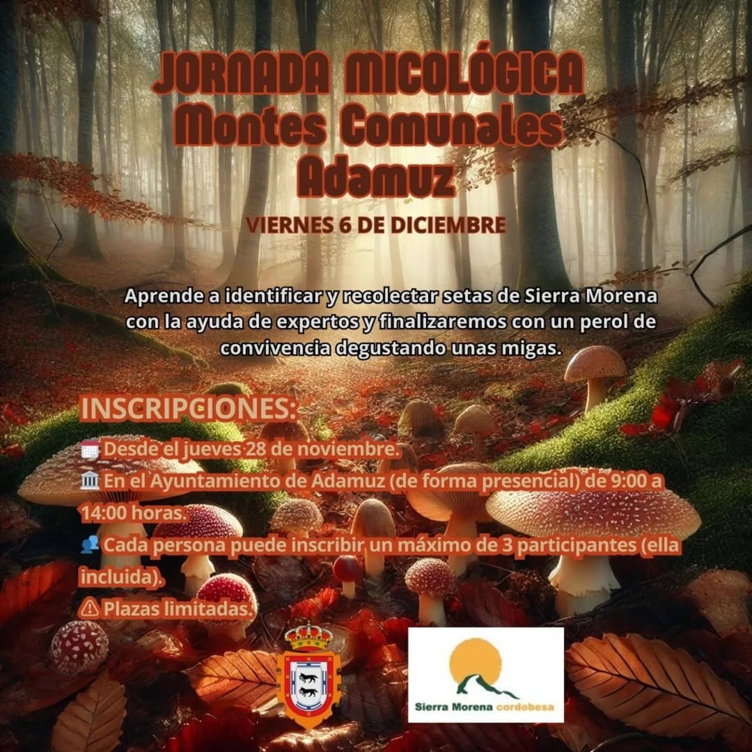 Jornada micológica en Adamuz