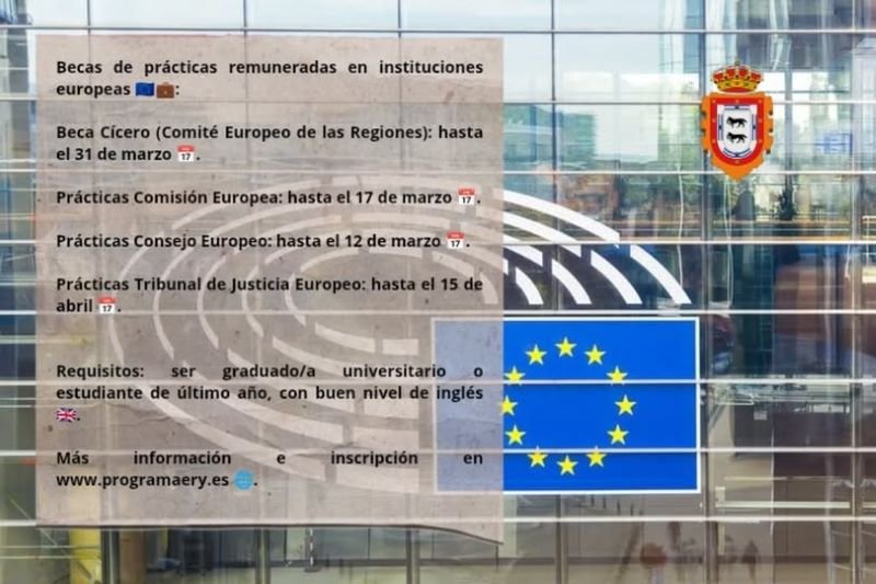 Adamuz Becas de prácticas remuneradas en instituciones europeas