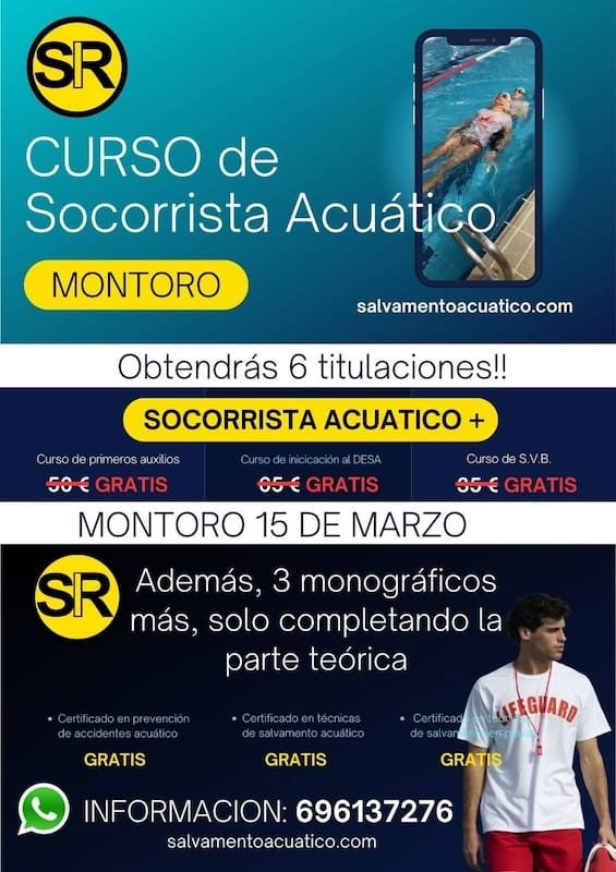 ¡Curso de Socorrista Acuático en Montoro!