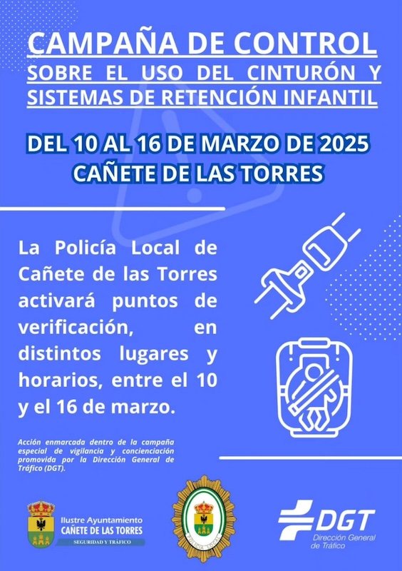 Campaña especial DGT en Cañete de las Torres