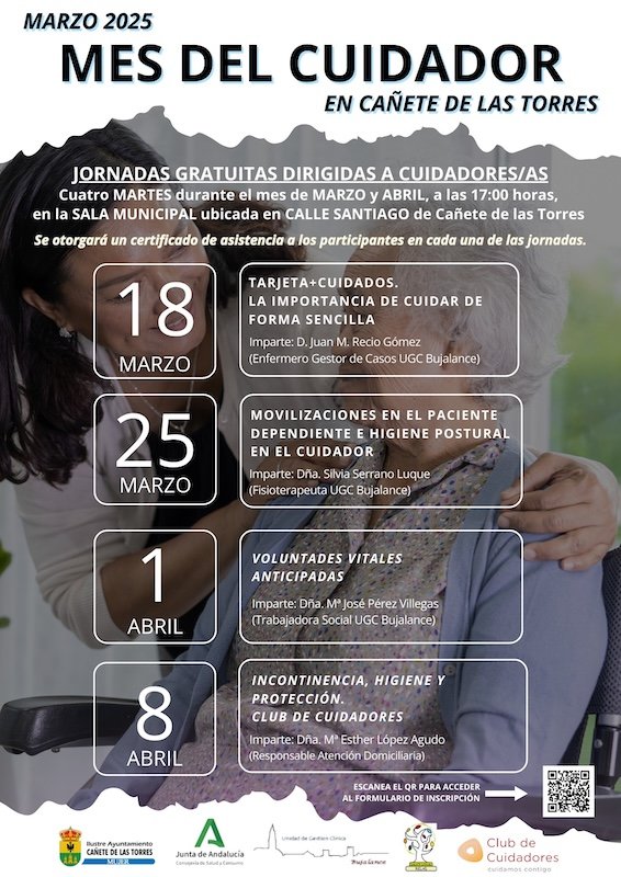 Jornadas de Apoyo a Cuidadores:as en Cañete de las Torres