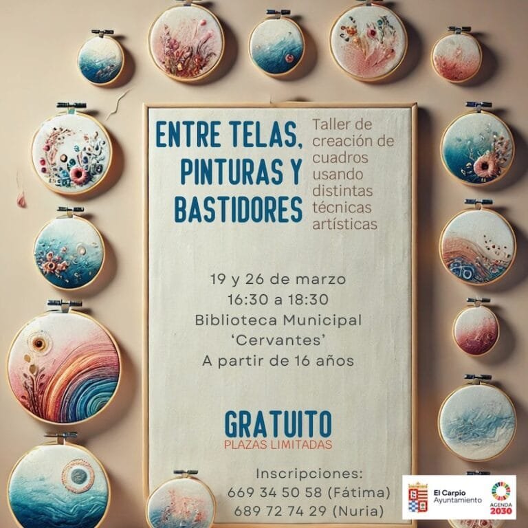 Taller %22Entre telas, pinturas y bastidores%22