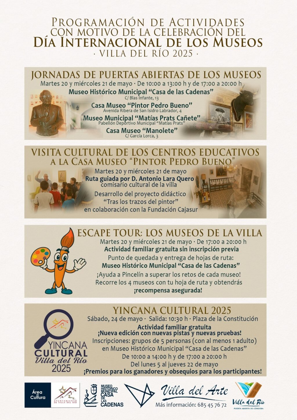 Día Internacional de los museos en Villa del Río