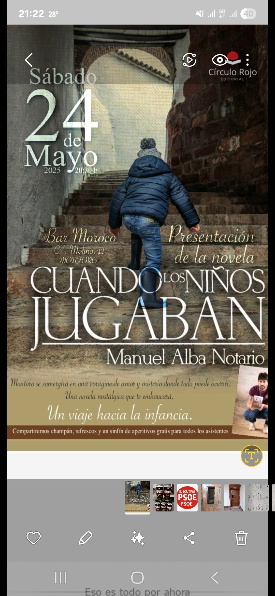 presentación novela Montoro