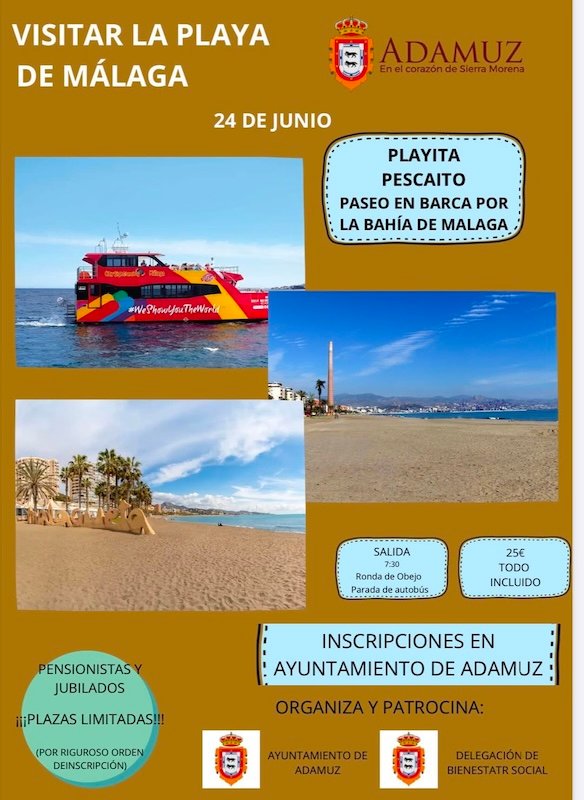 Viaje para pensionistas y jubilados a la playa de Málaga