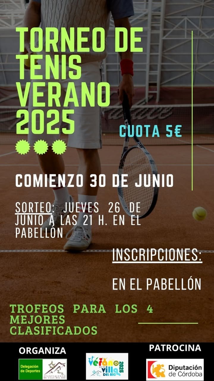torneo tenis Villa del Río 2025
