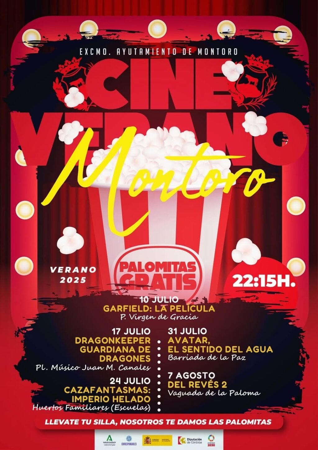 Cine de verano gratis en Montoro 2025