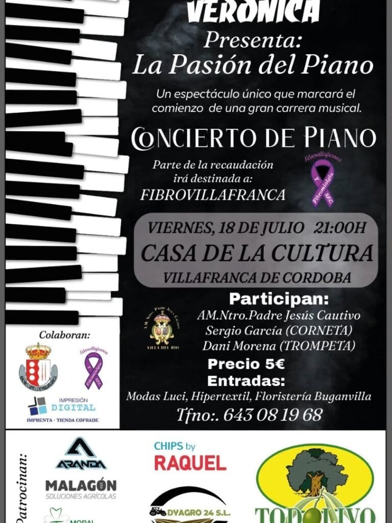 Concierto de piano “La Pasión del Piano” en Villafranca