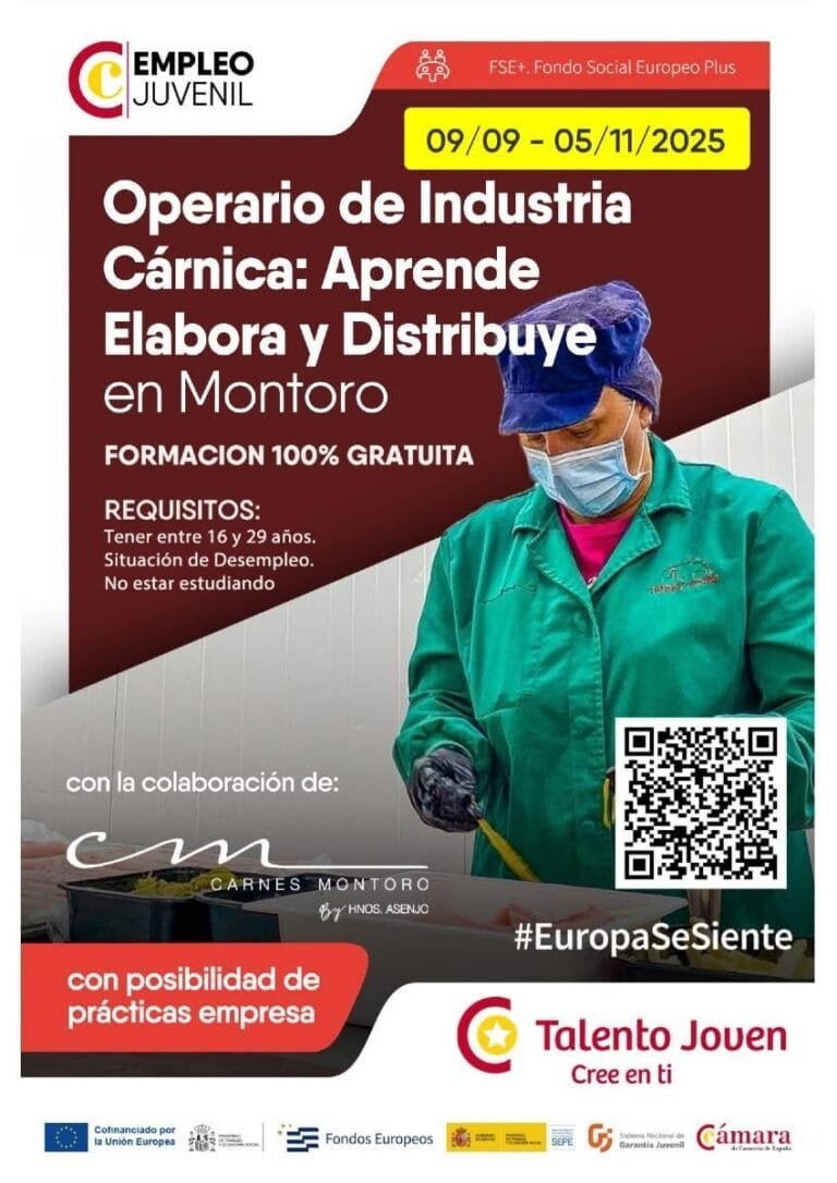 GRATUITO de Operario de Industria Cárnica en Montoro