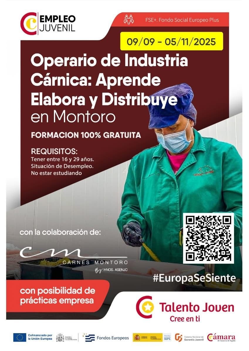 GRATUITO de Operario de Industria Cárnica en Montoro
