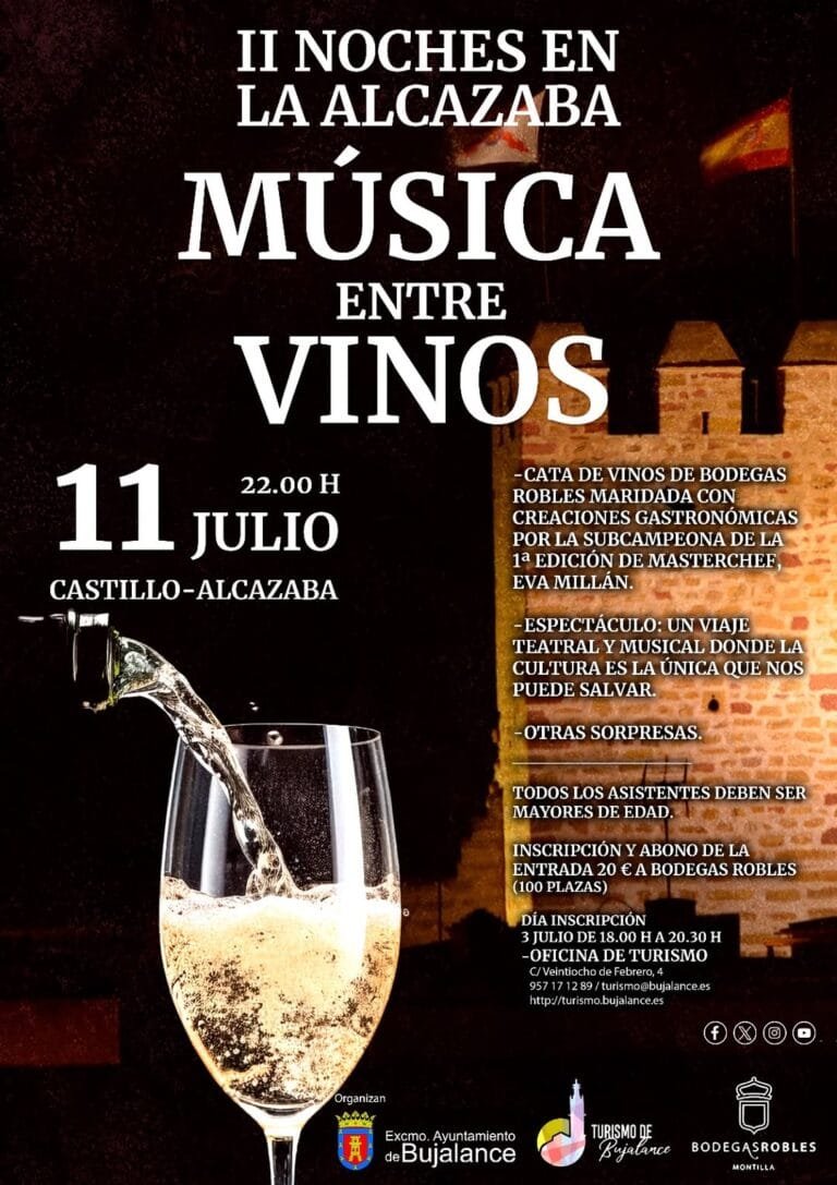 Música y vino bajo las estrellas en Bujalance