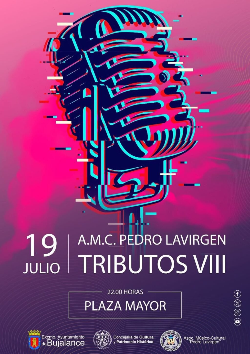 Tributos musicales en Bujalance este 19 de julio