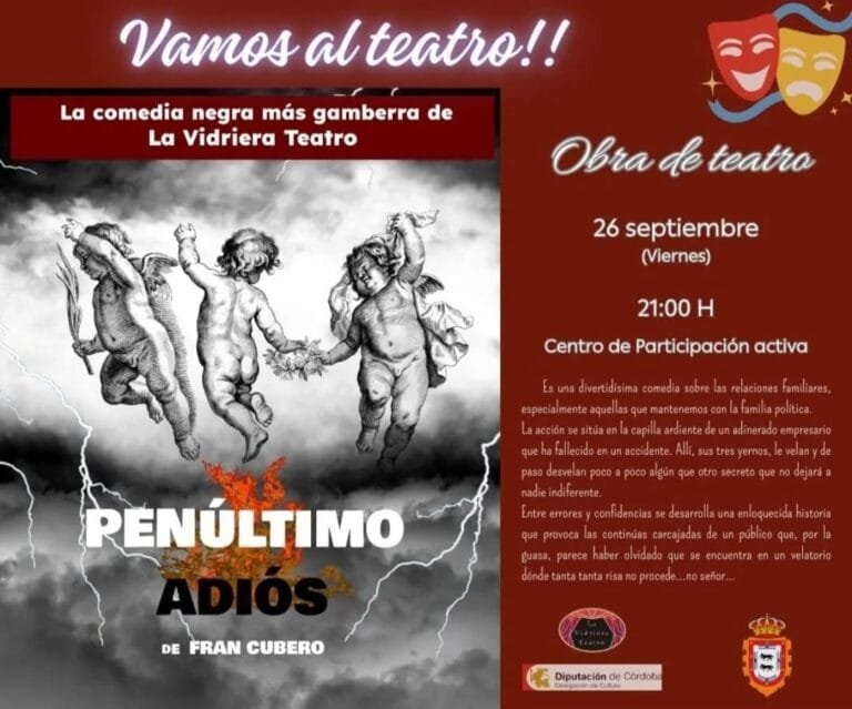 Teatro en Adamuz: “Penúltimo Adiós” el 26S