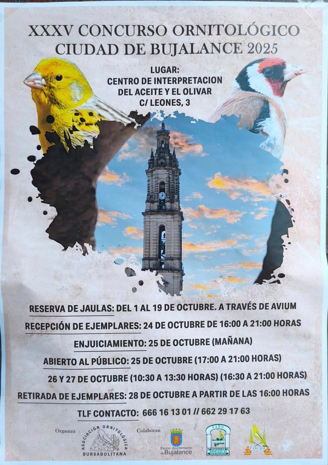 XXXV Concurso Ornitológico Ciudad de Bujalance 2025