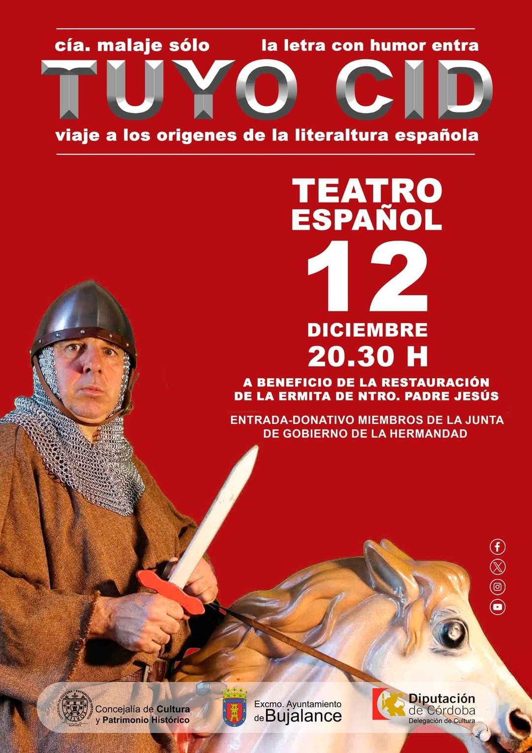 El Humor del Tuyo Cid llega a Bujalance