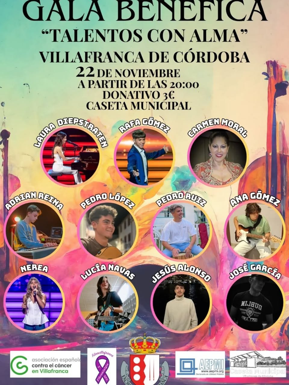 Gala Benéfica "Talentos con Alma" en Villafranca
