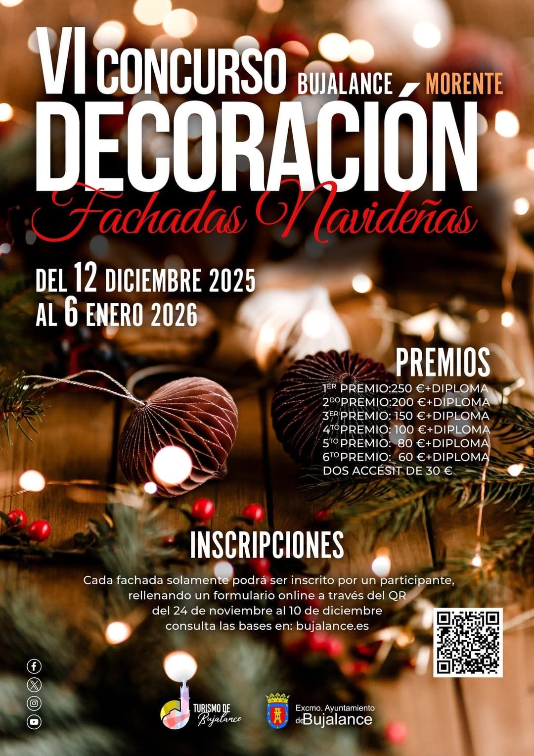 VI Concurso de Decoración de Fachadas Navideñas de Bujalance y Morente