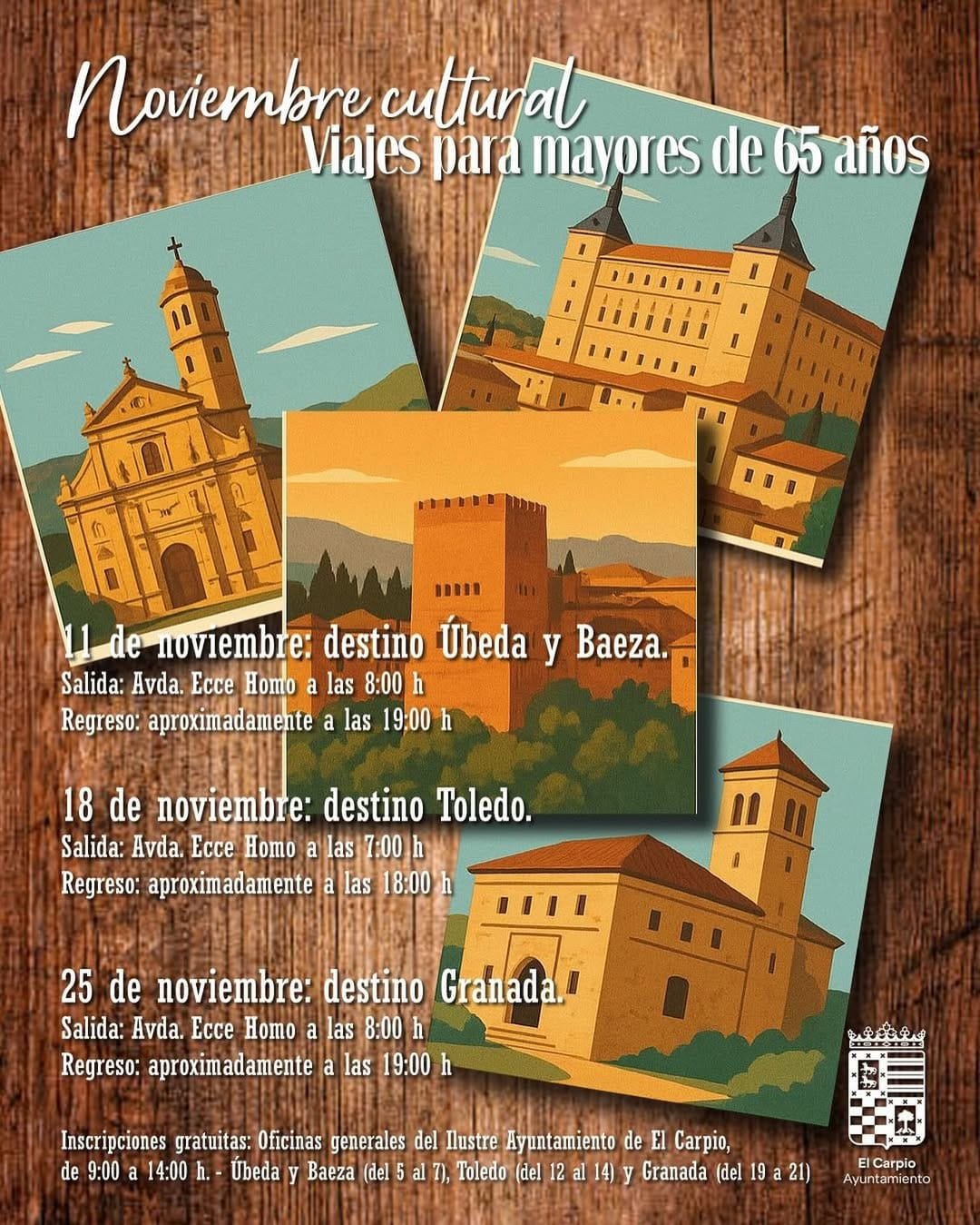 Viaje para mayores de 65 años en El Carpio