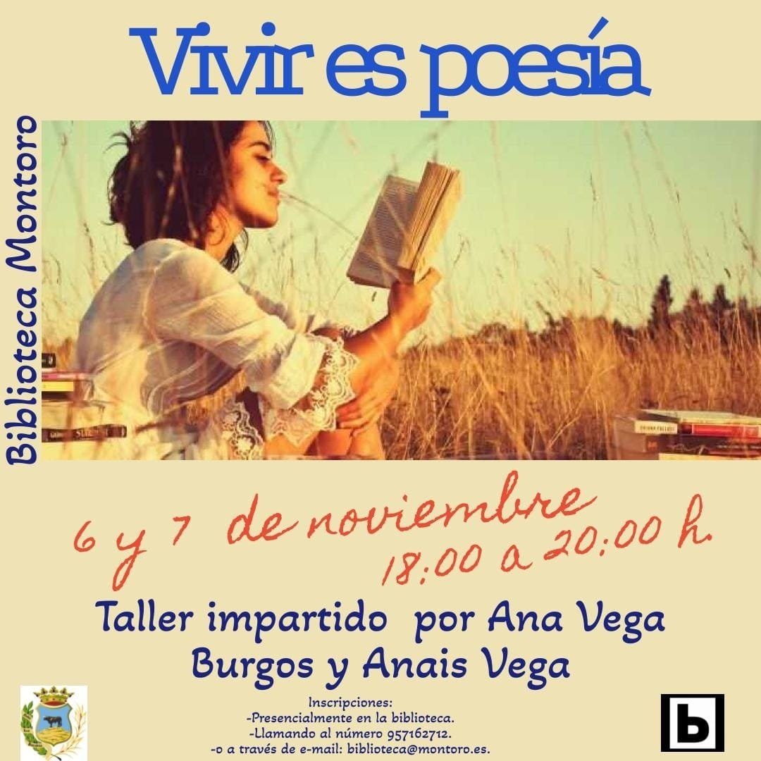 “Vivir es poesía” en la Biblioteca Municipal de Montoro