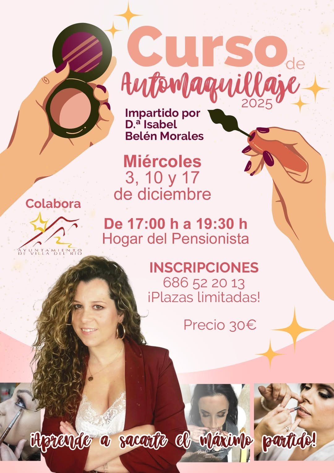 ¡Nuevo curso de automaquillaje en Villa del Río!