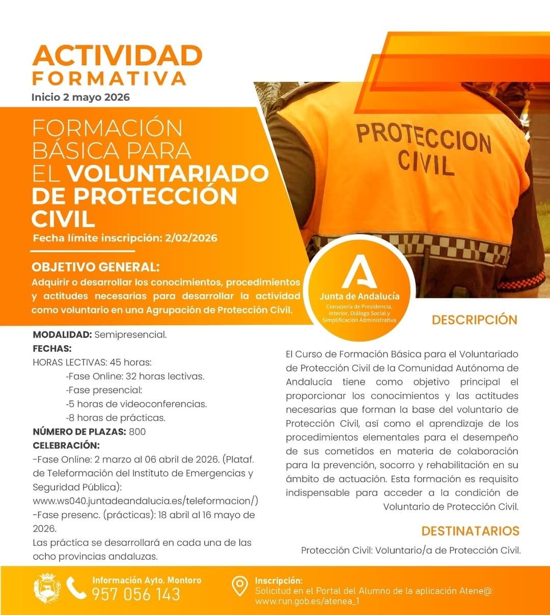 Formación básica para Protección Civil