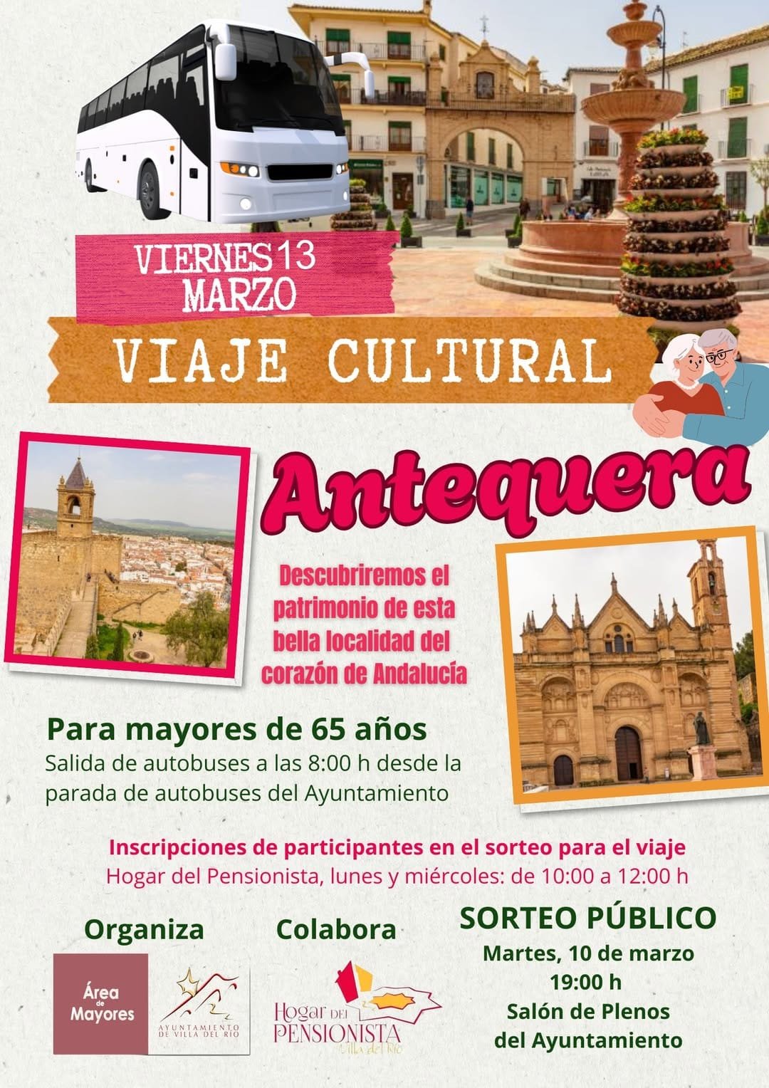 Viaje cultural a Antequera con Villa del río