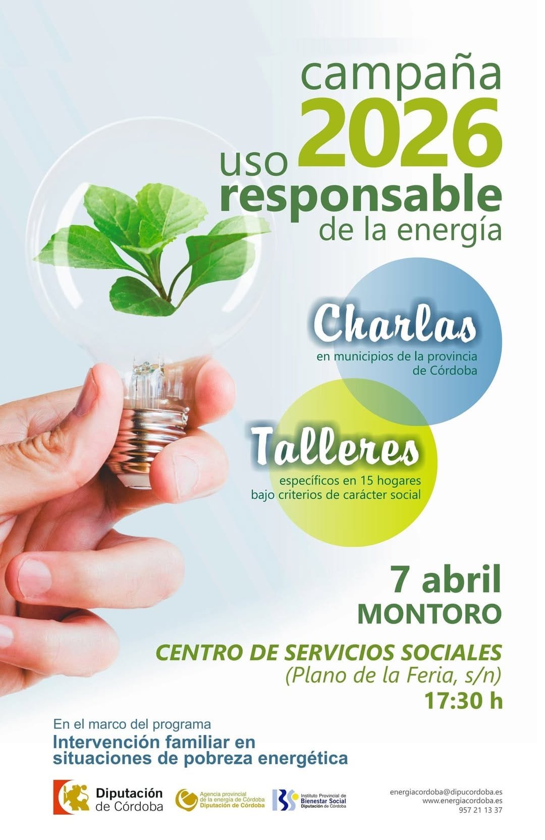 Charla sobre el Uso Responsable de la Energía 2026 en Montoro