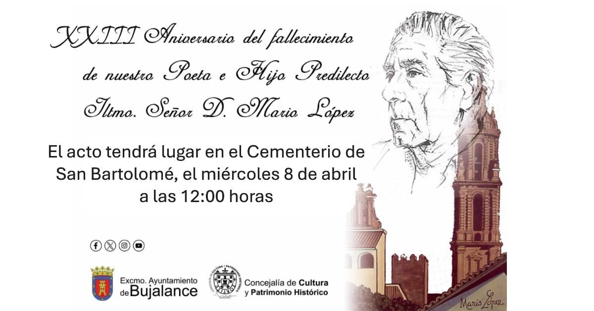 Homenaje a D. Mario López XXIII Aniversario de su Fallecimiento
