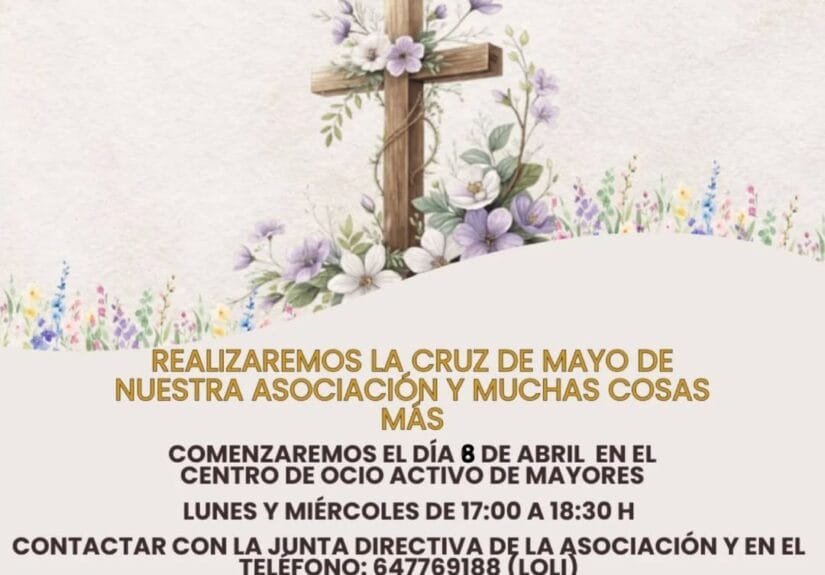 Taller de Manualidades Cruz de Mayo en Pedro Abad