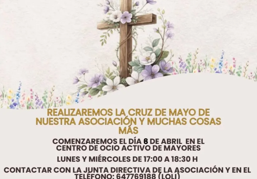 Taller de Manualidades Cruz de Mayo en Pedro Abad