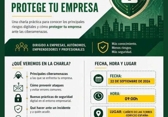Charla formativa sobre ciberseguridad en Cañete de las Torres
