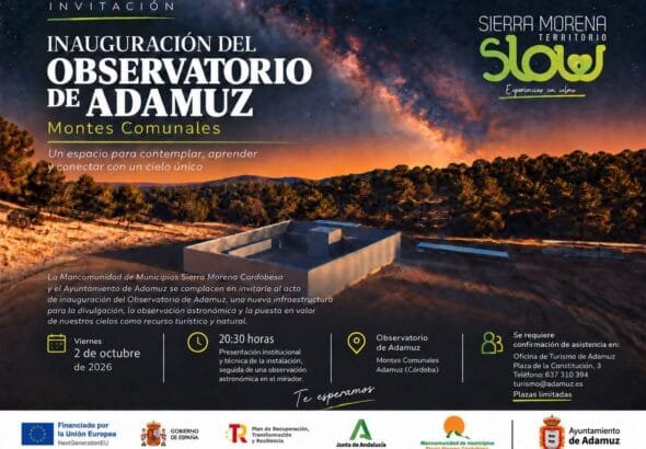 Inauguración del observatorio astronómico en Adamuz