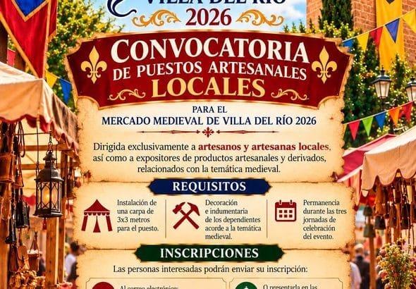 Mercado medieval en Villa del Río