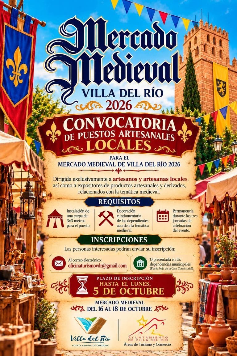 Mercado medieval en Villa del Río