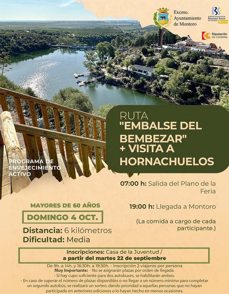 Ruta del Embalse del Bembézar con el Programa Envejecimiento Activo