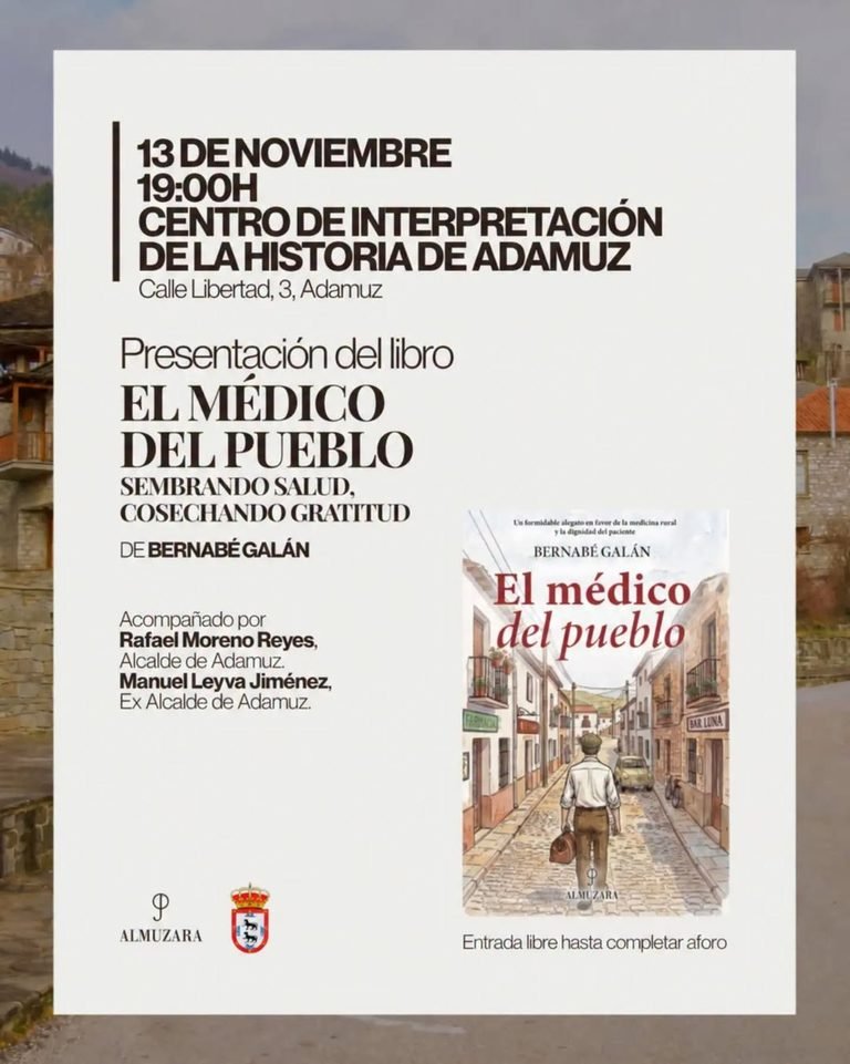 Presentación del libro «El médico del pueblo» en Adamuz